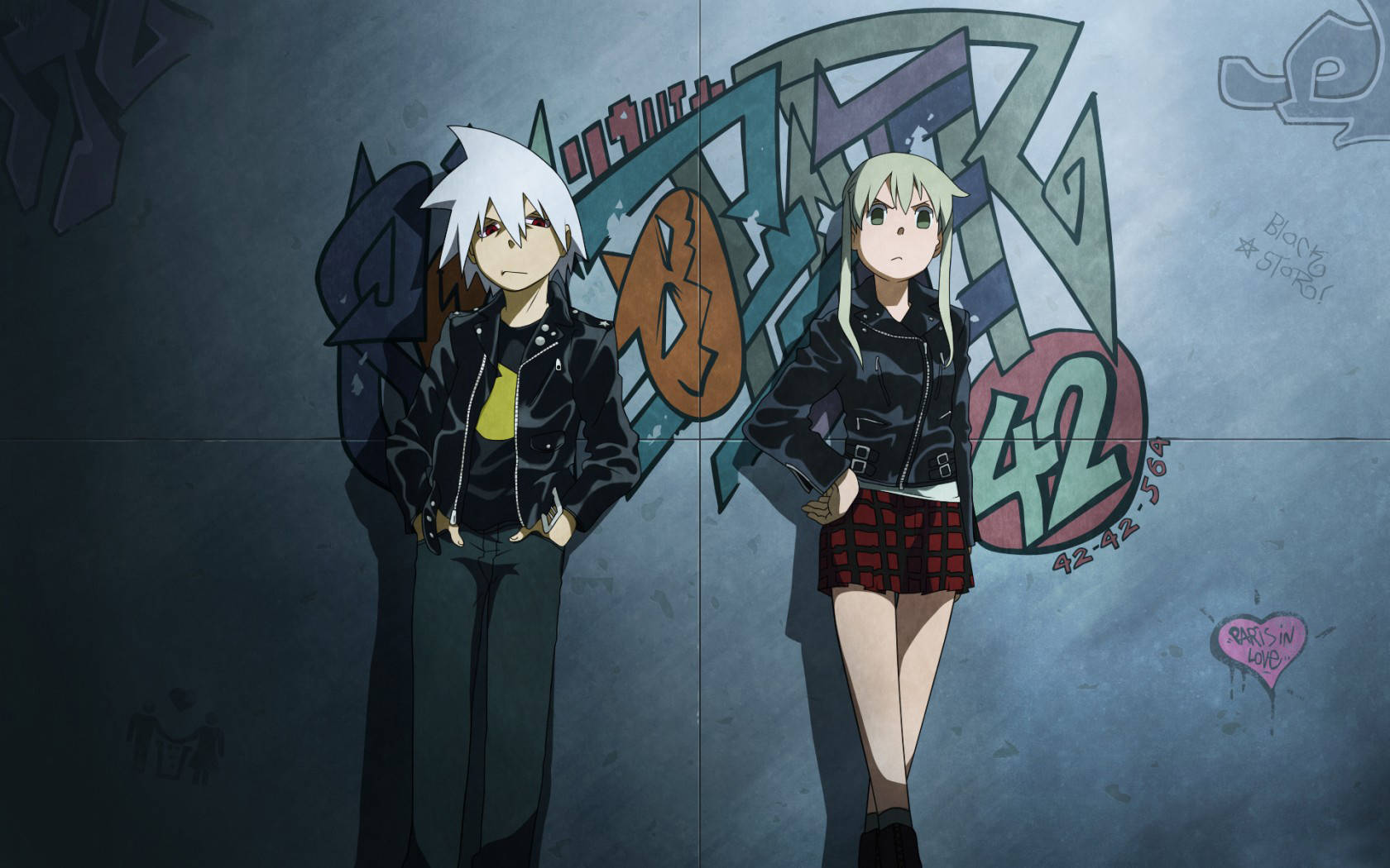 Maka And Evans Soul Eater Characters Background