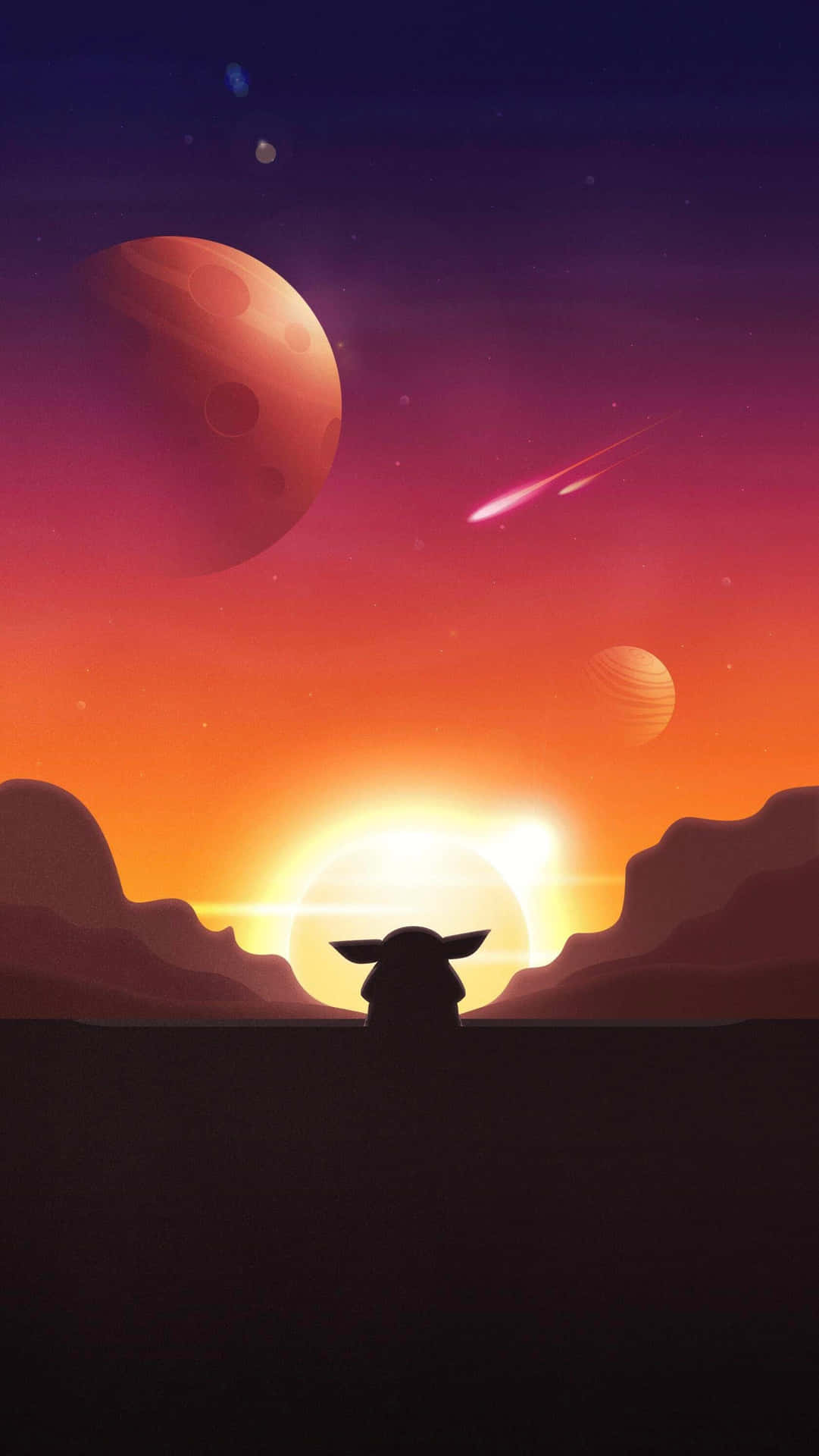 Make A Call To The Mandalorian With Baby Yoda Phone Background