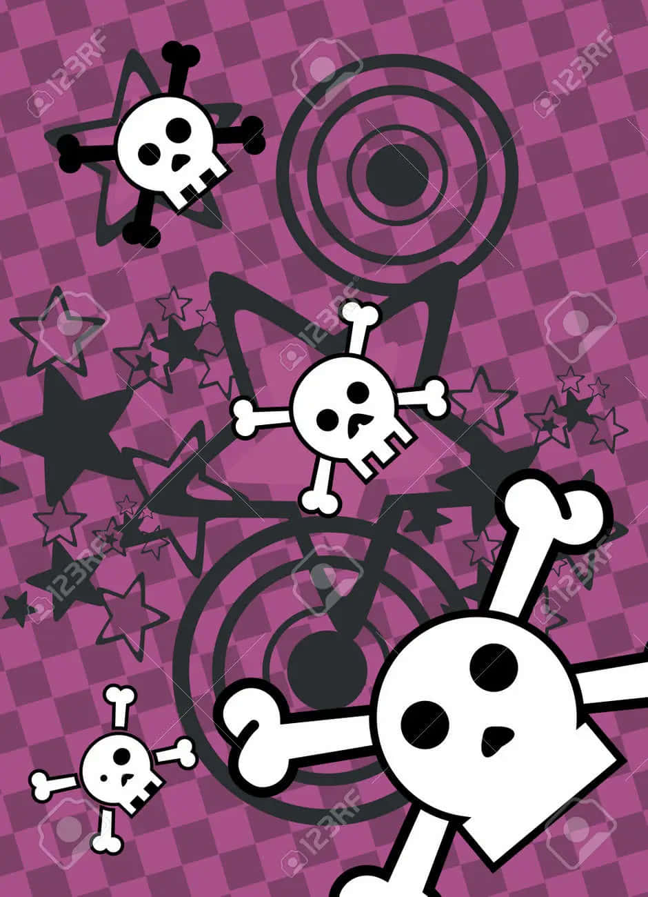 Make A Cute Statement With This Adorable Emo Iphone Wallpaper