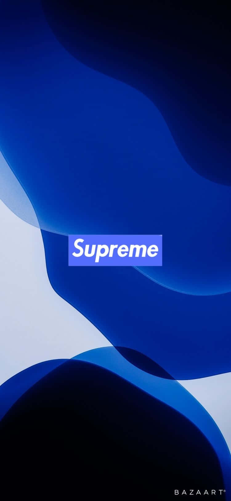 Make A Statement In Blue Supreme Background