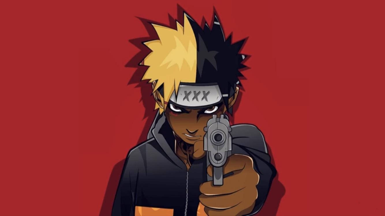 Make A Statement With Naruto Gucci Background