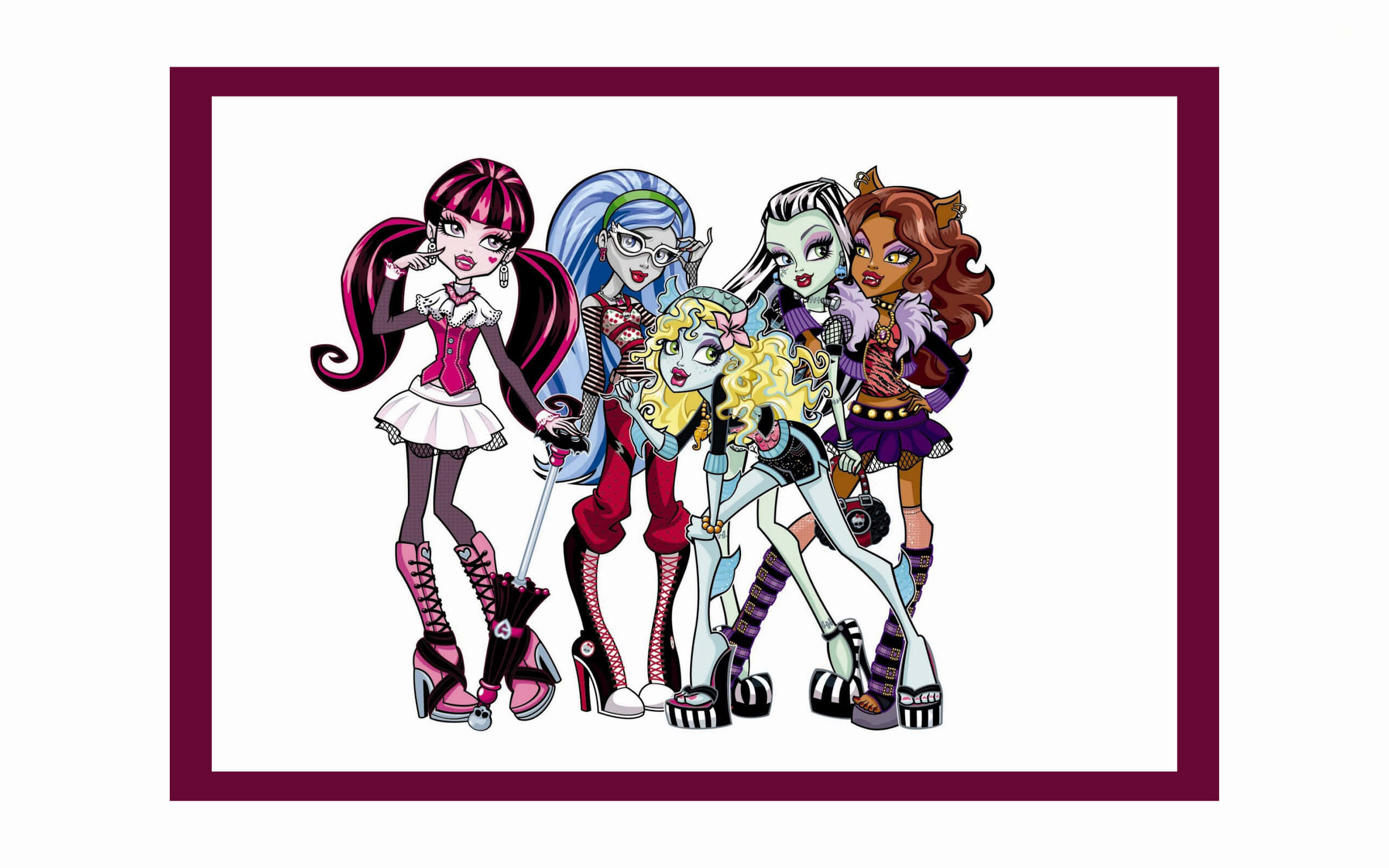 Make All The Monster High Dolls Work Together Background