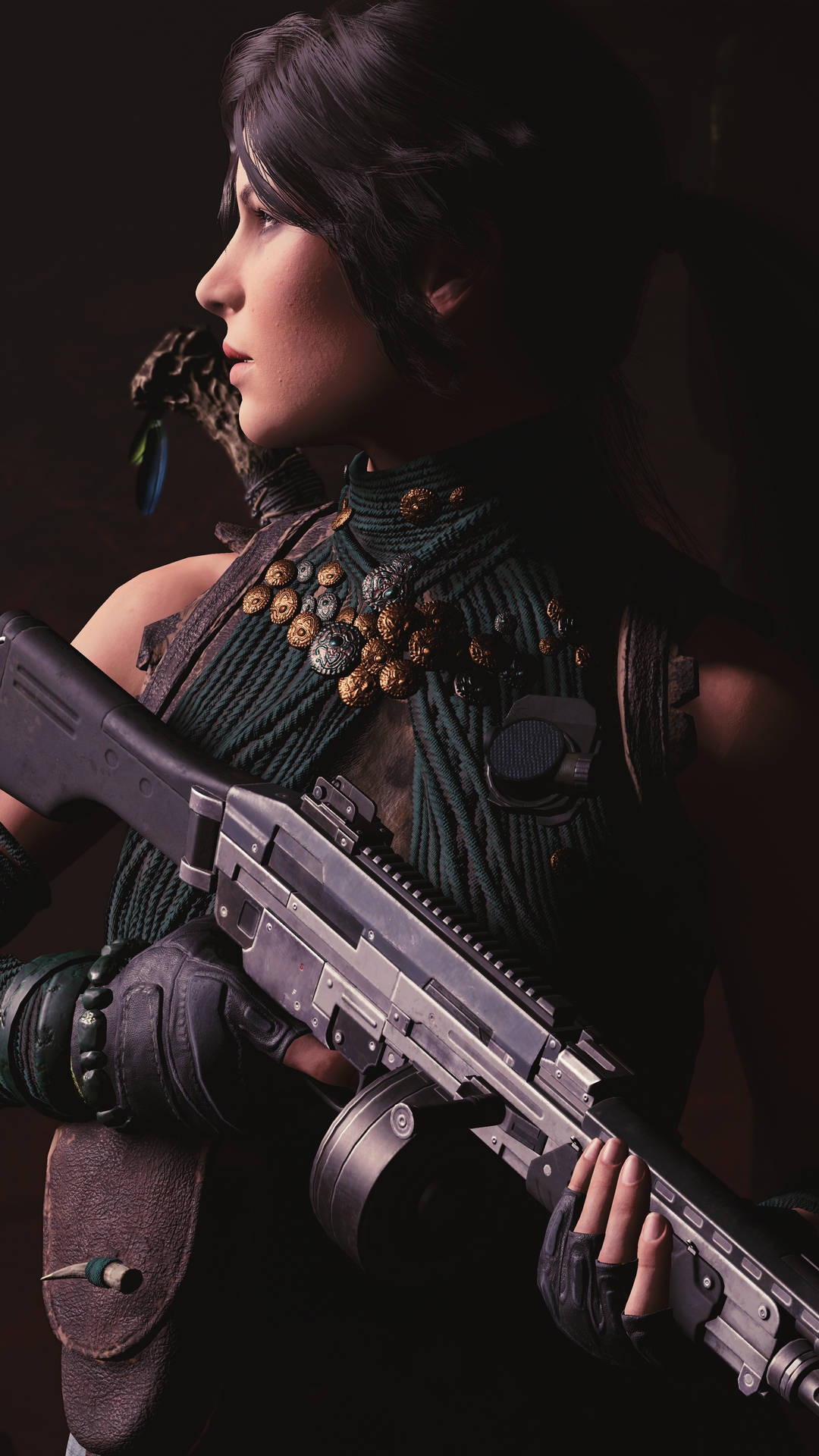 Make An Adventure And Discover With Lara Croft In Your New Iphone. Background