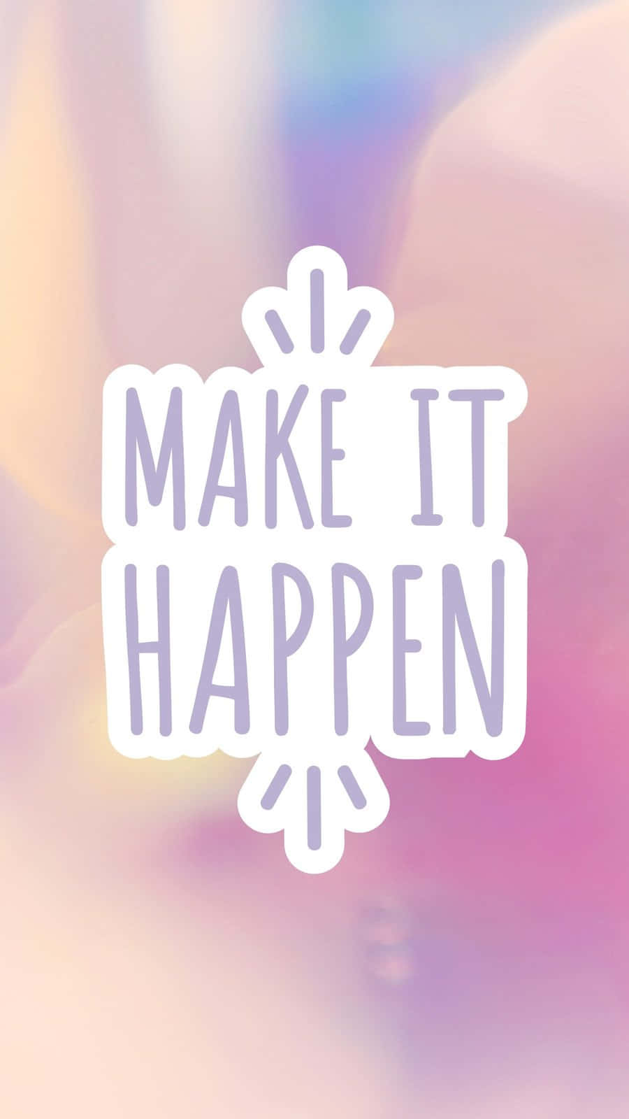 Make It Happen Inspirational Quote Background