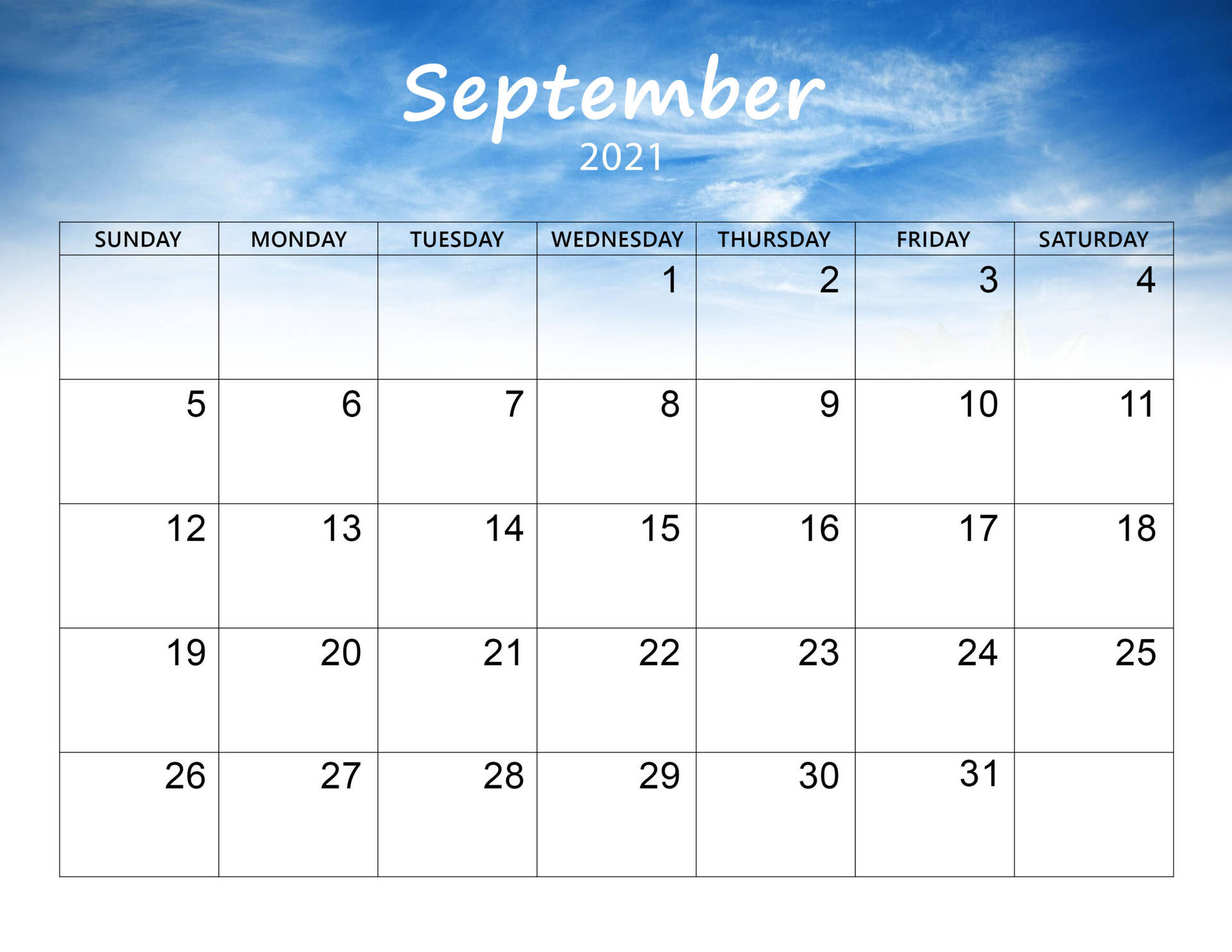 Make Plans And Hit The Skies With September's Beauty.