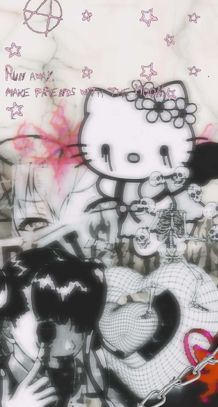 Make Sure To Show Your Emo Hello Kitty Some Love! Background