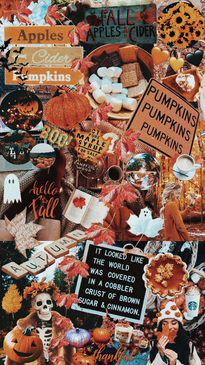 'make The Most Of The Fall Season With Autumn Collage!' Background