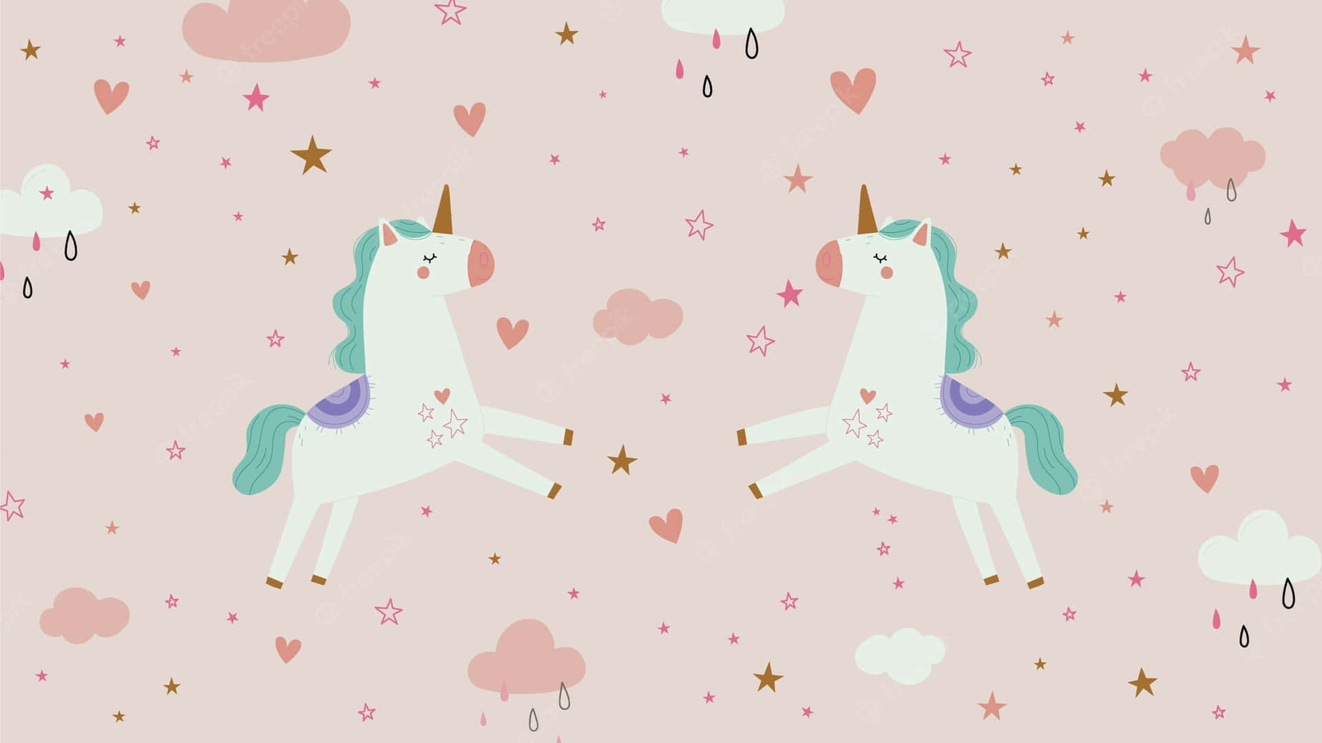 Make Your Desktop Dreams A Reality With This Magical Unicorn Wallpaper. Background