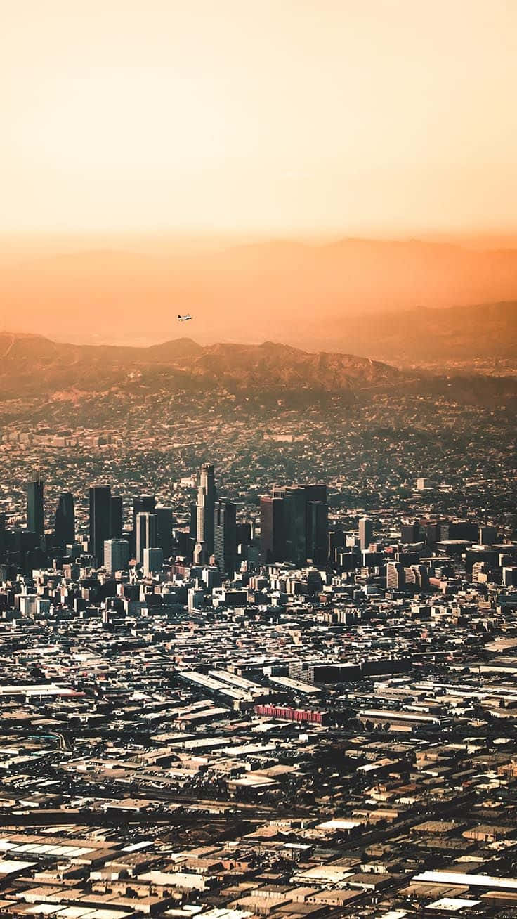 Make Your Life Even Brighter With An Iphone In The City Of Los Angeles! Background