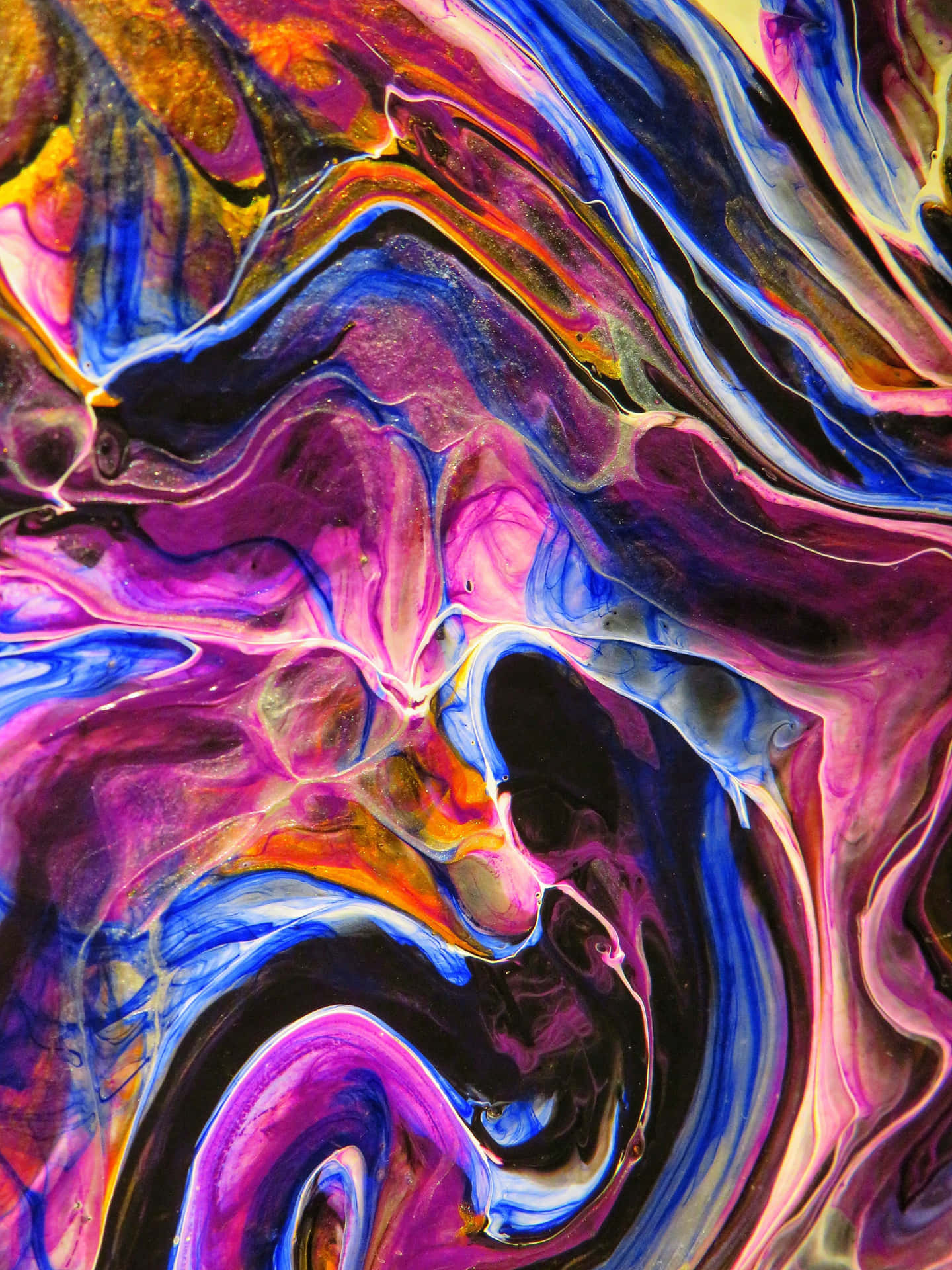 Make Your Way Through A Mesmerizing Swirl Of Color Background