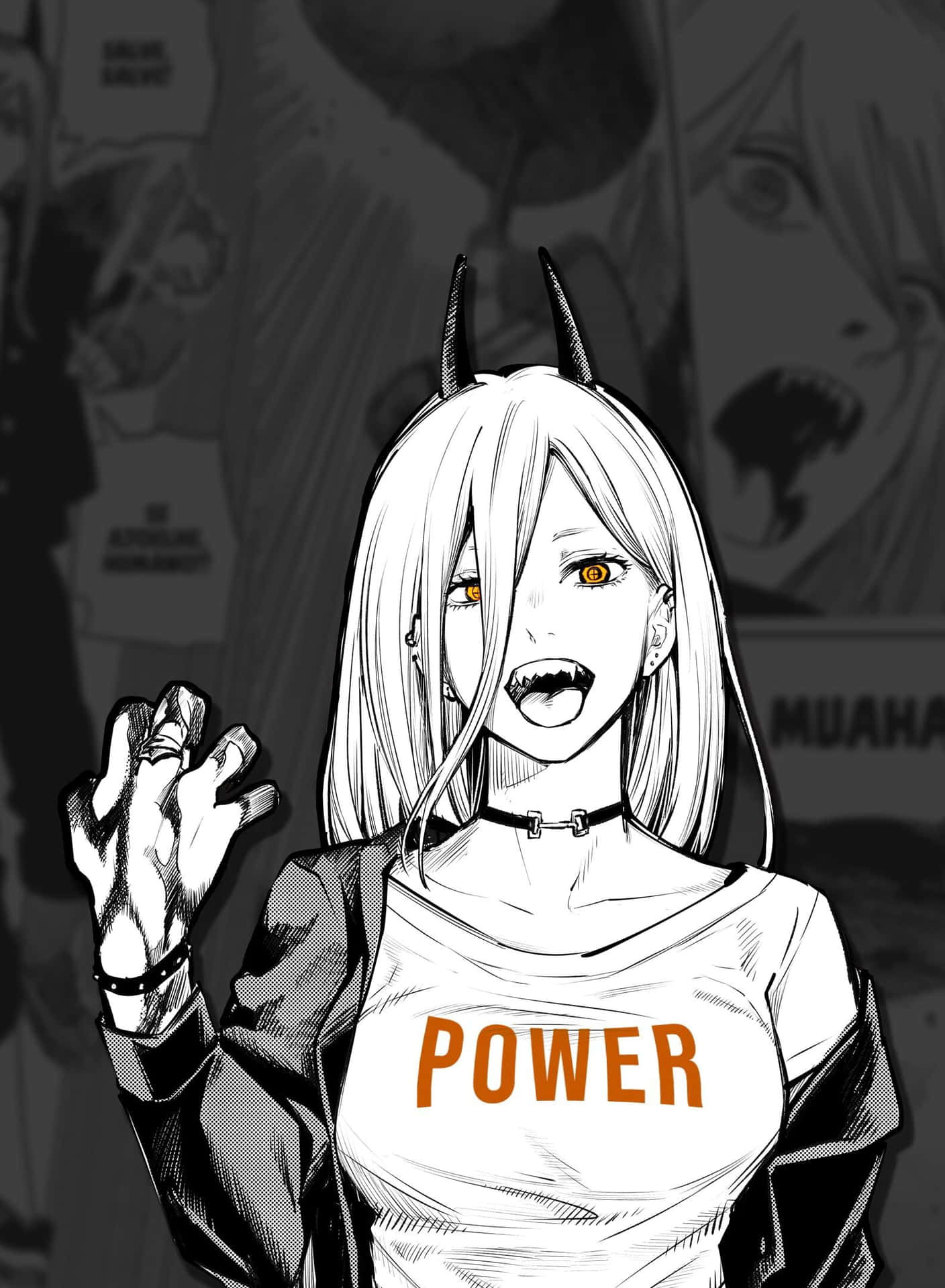 Makima From Chainsaw Man Takes Action Background