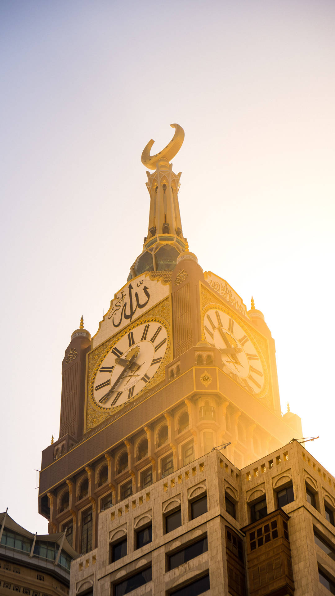 Makkah Royal Clock Tower Time Background