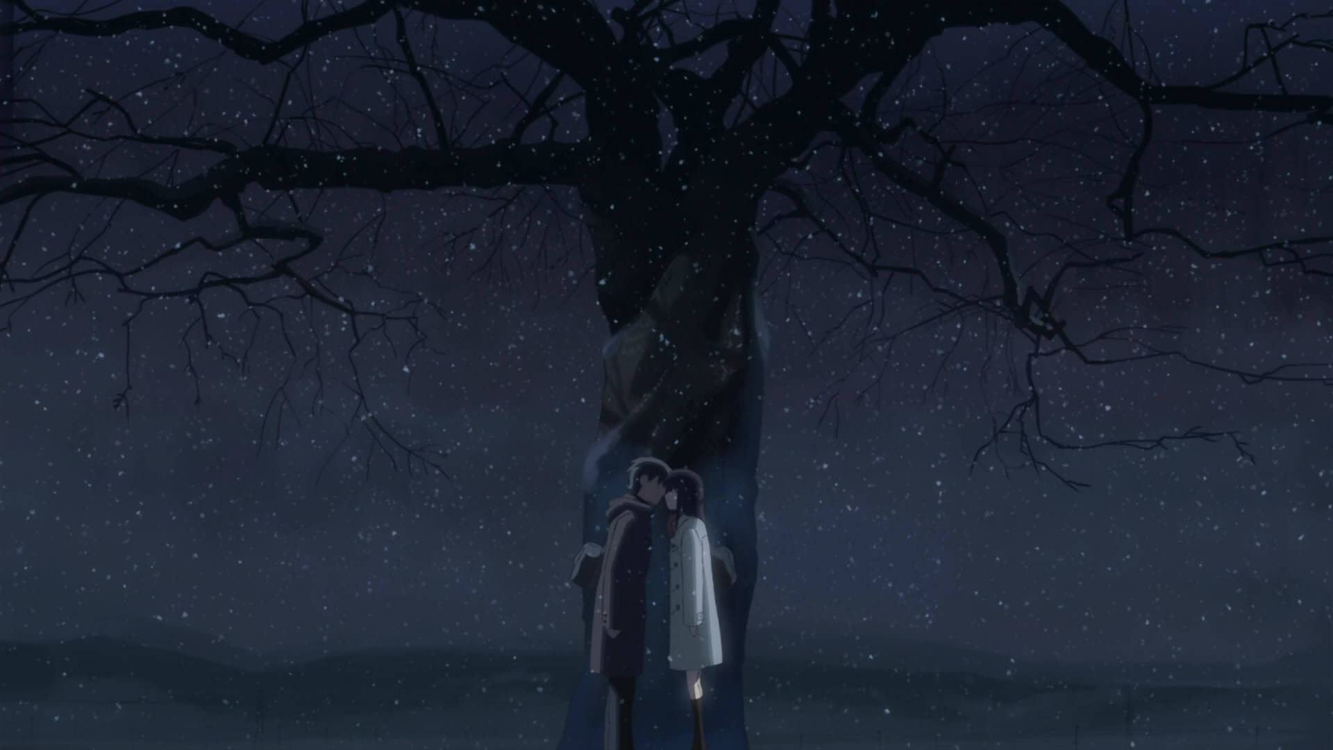 Makoto Shinkai 5cm Per Second Kiss Background