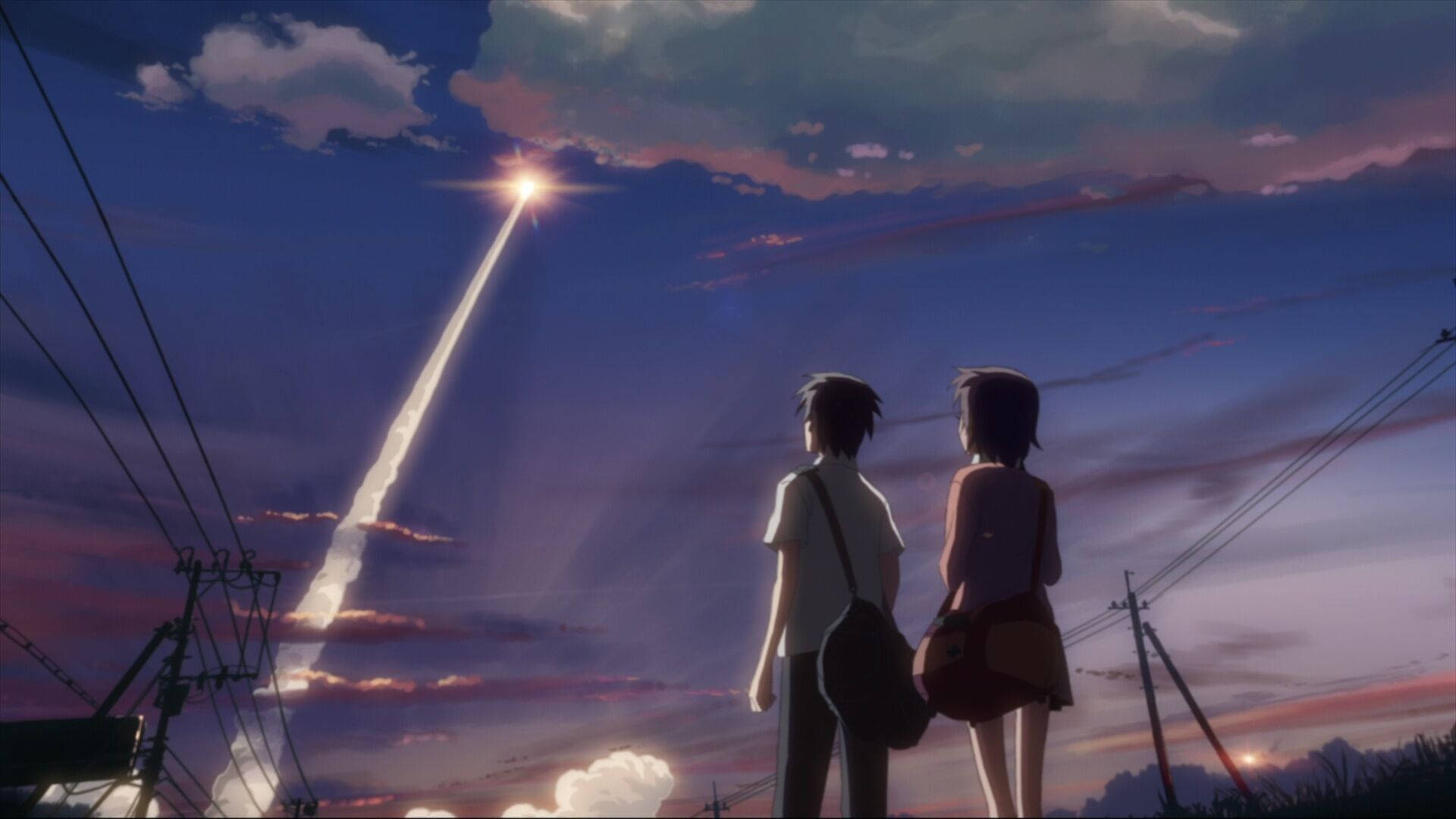 Makoto Shinkai 5cm Per Second Romantic Anime Background
