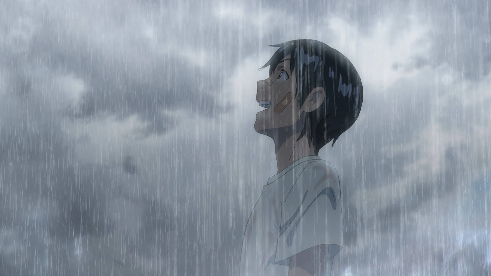 Makoto Shinkai Weathering With You Hodaka Background
