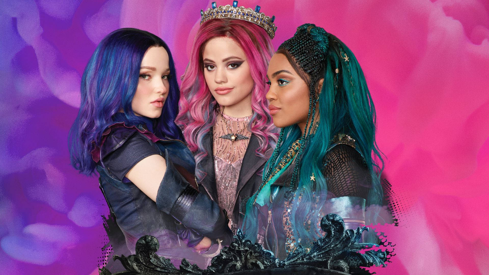 Mal, Audrey, And Uma Descendants 2 Background