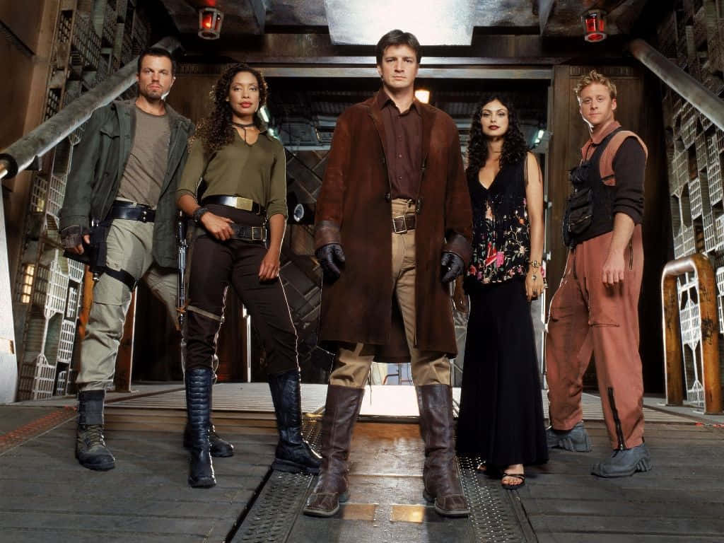 Mal Reynolds Of Tv Show Firefly Leads The Crew Of Serenity On Their Space Adventures. Background