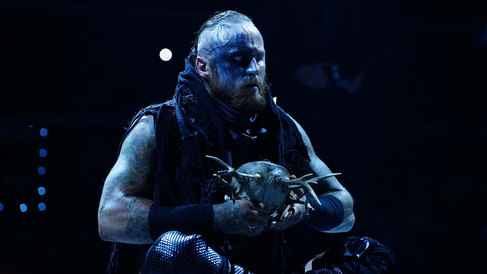 Malakai Black, Dutch Professional Wrestler, Making A Signature Entrance In A Helmet