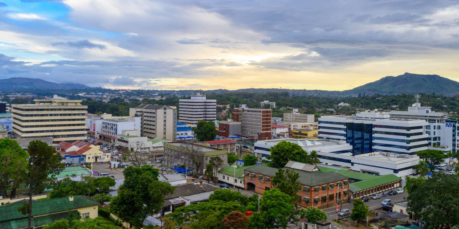 Malawi Blantyre Skyline Background