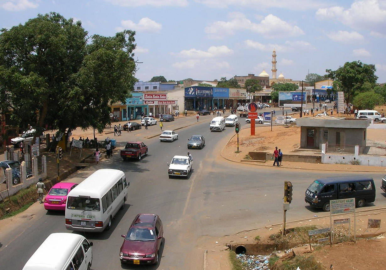 Malawi Busy Street Lilongwe Background