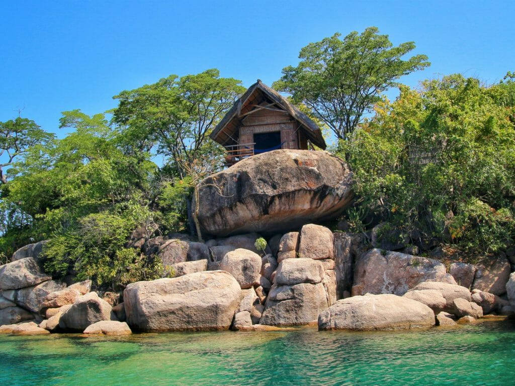 Malawi House On Large Rock