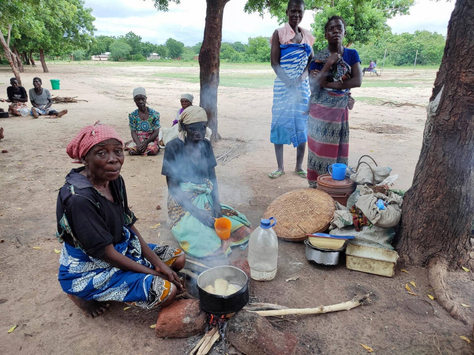 Malawi Women Cooking Stove Background