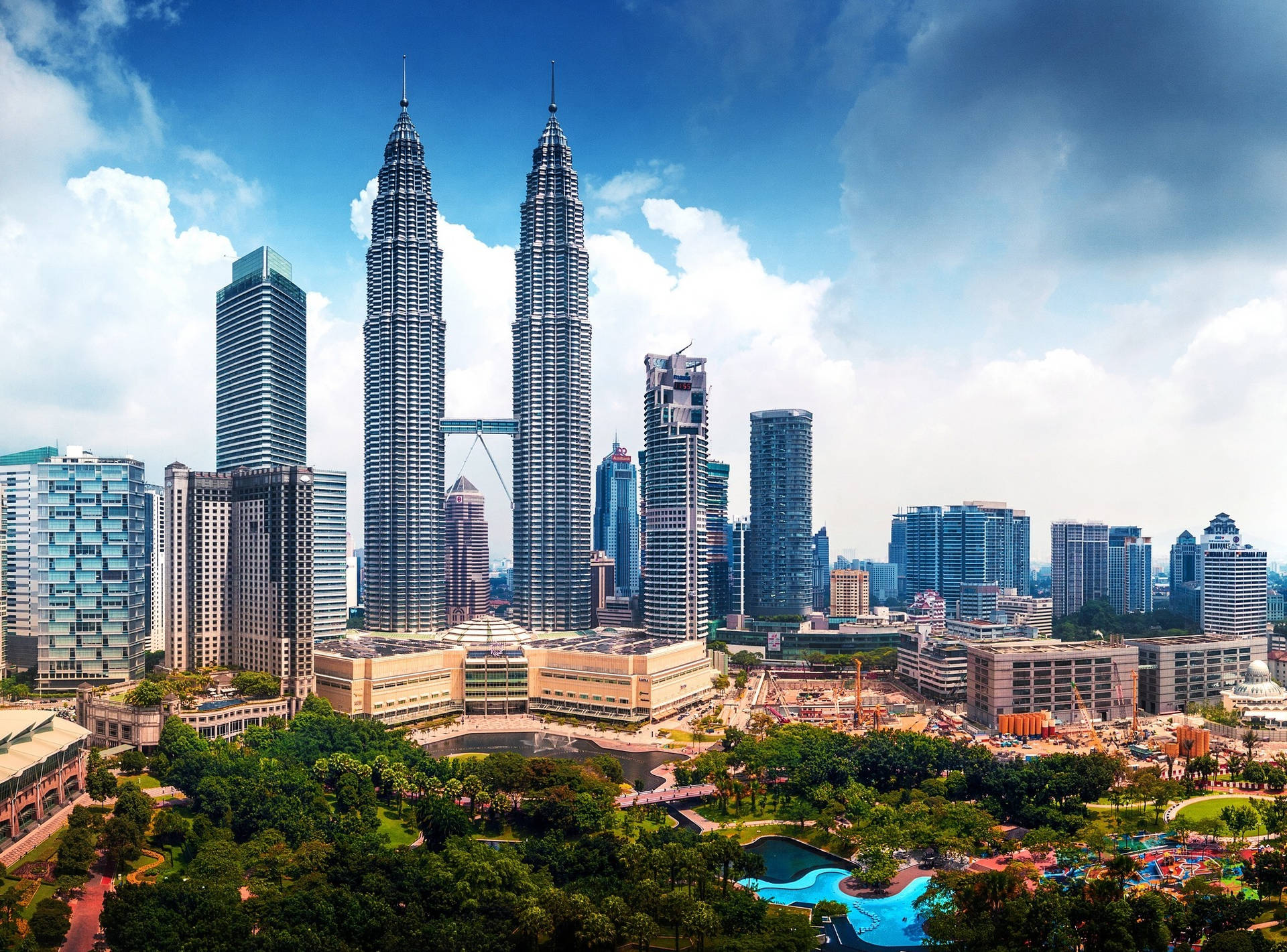 Malaysia City Skyline Background