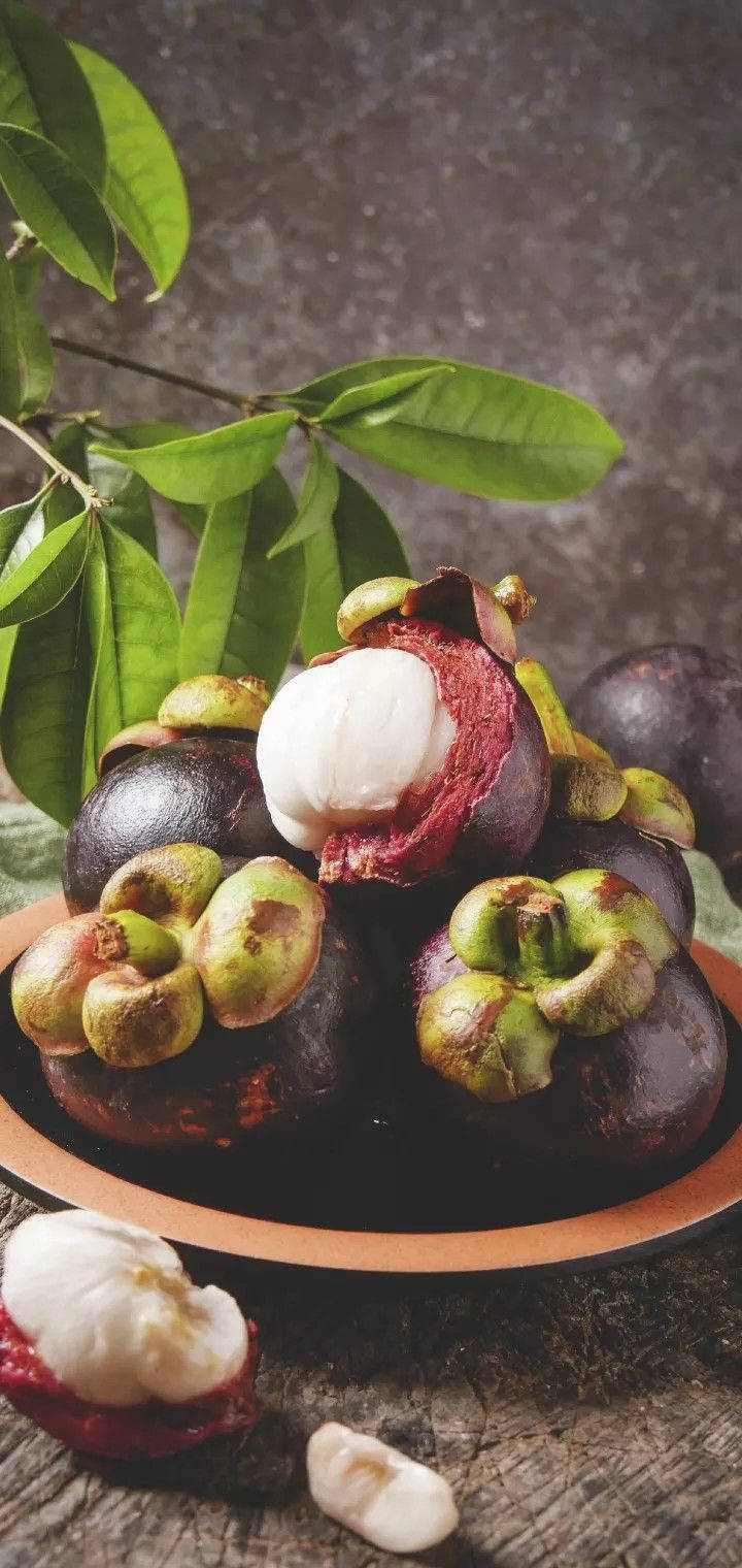 Malaysian Mangosteen Fruit Background