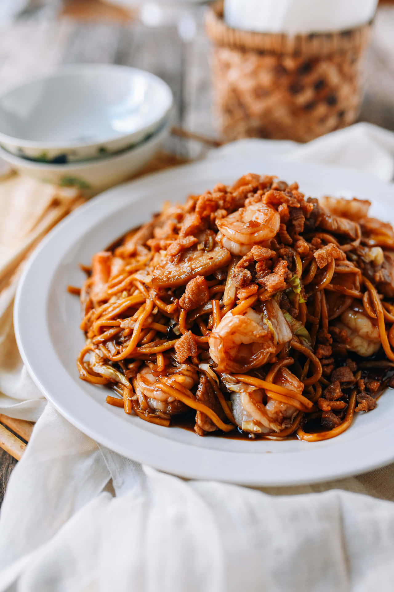 Malaysian Style Hokkien Mee Background