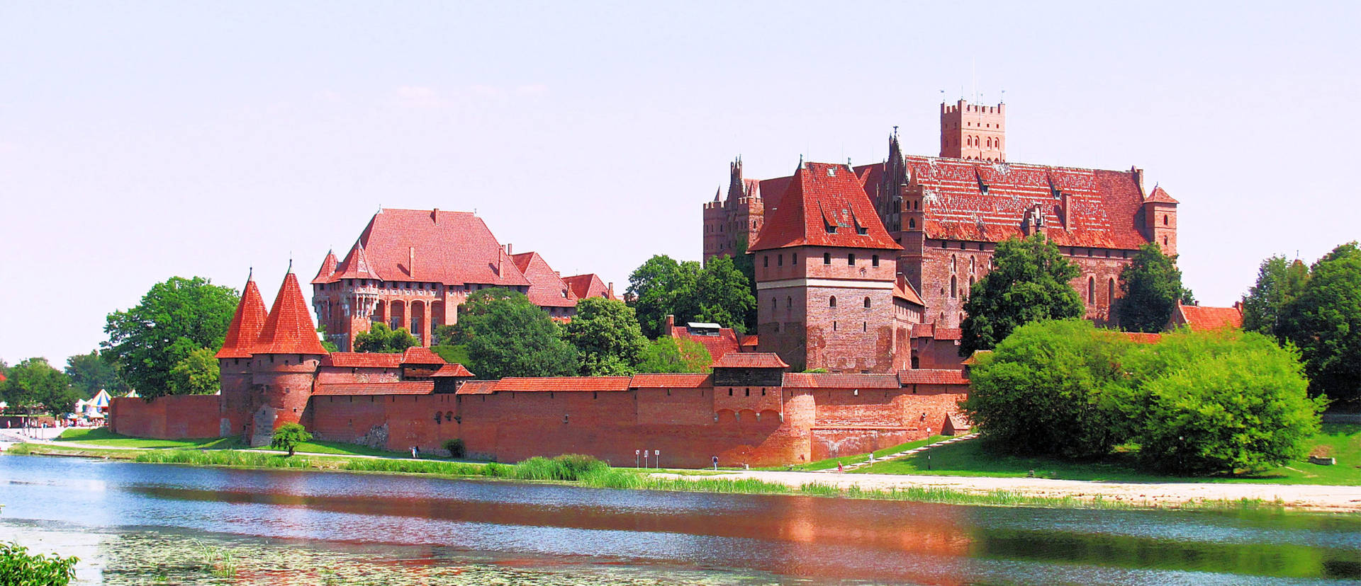 Malbork Castle Poland Panoramic Landscape Background