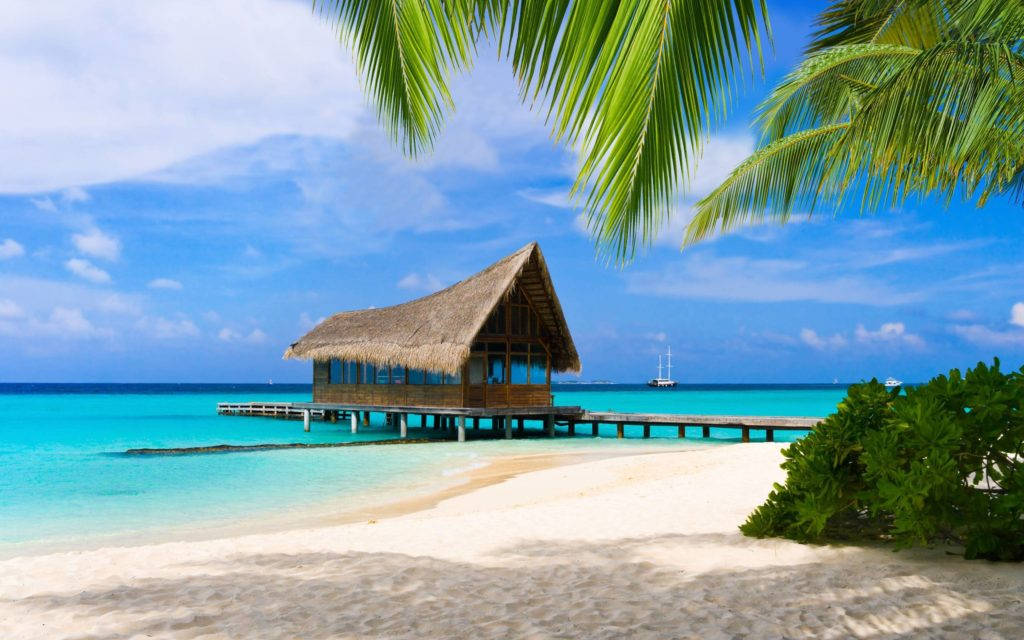 Maldives Island Ocean Desktop Background