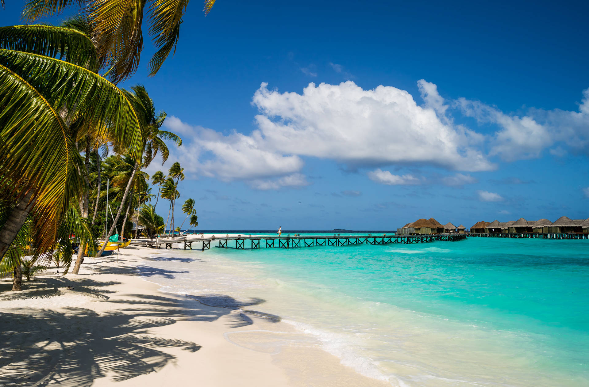 Maldives Luxury Island Resort Background