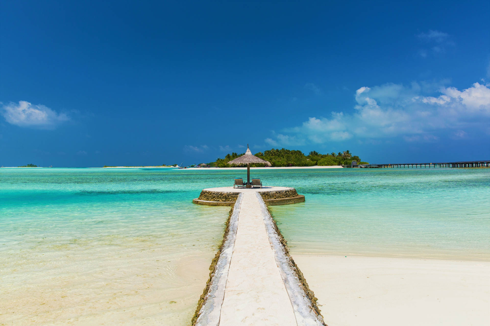Maldives Summer Island Background