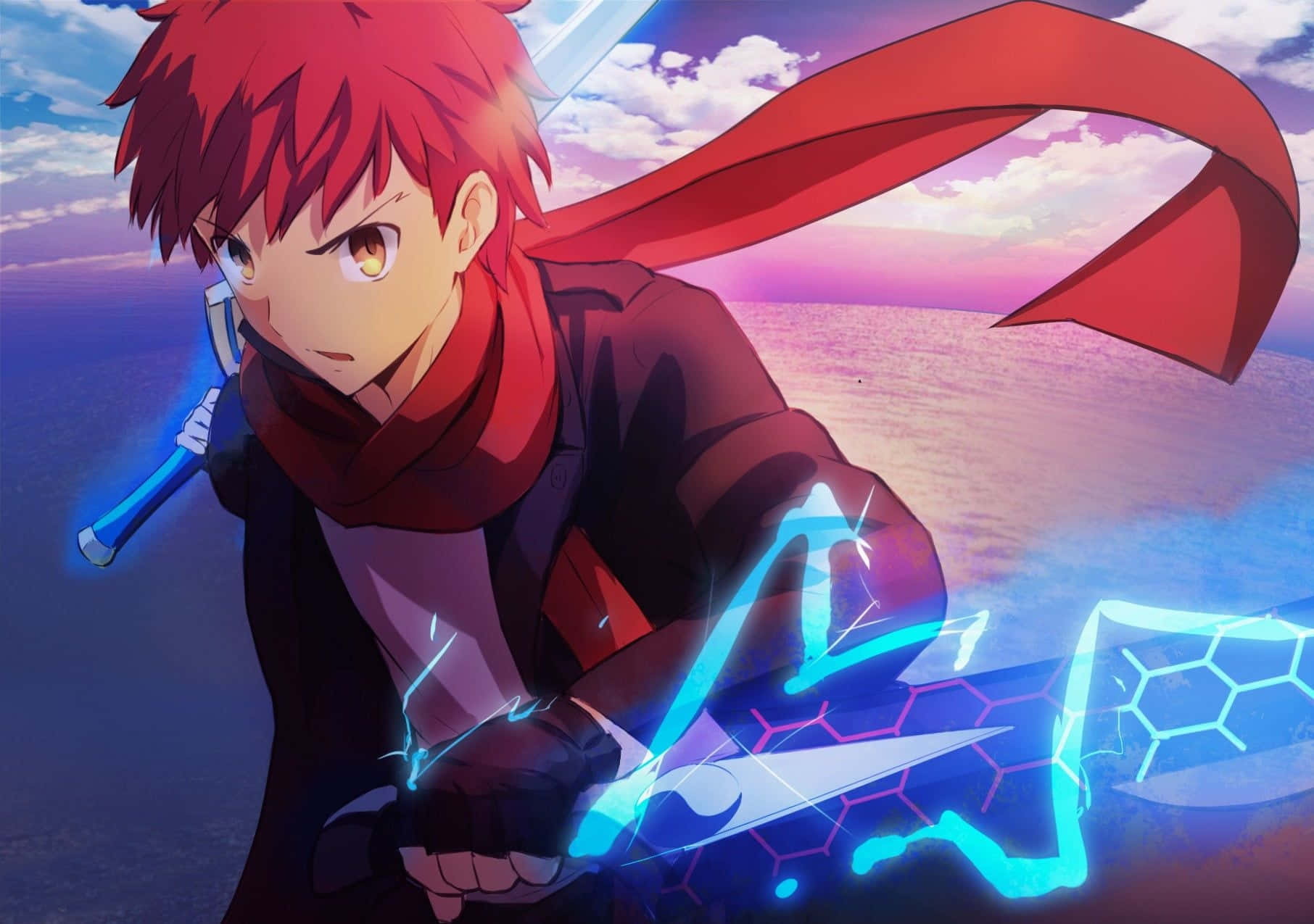 Male Anime Characters Shirou Emiya Background
