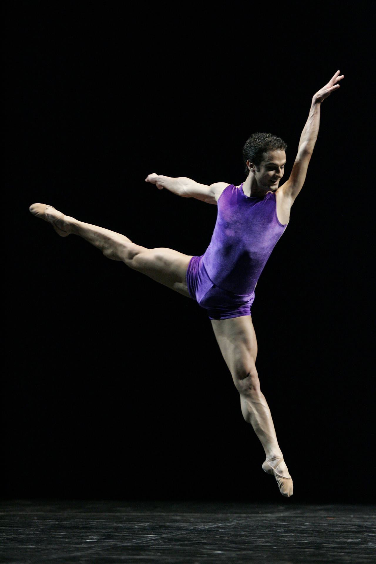 Male Ballet Arabesque Dance Pose Background