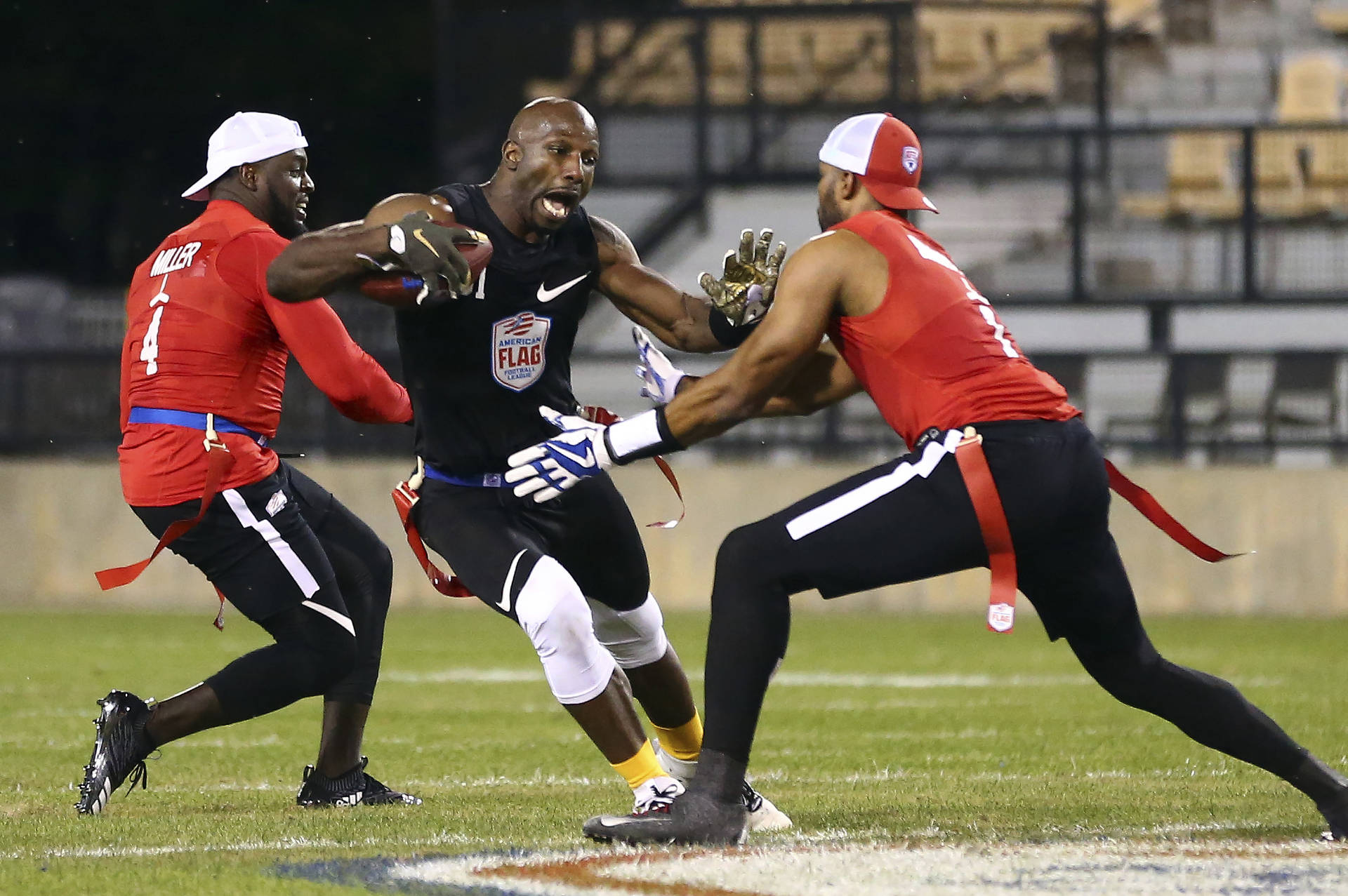 Male Flag Football Training Match Background