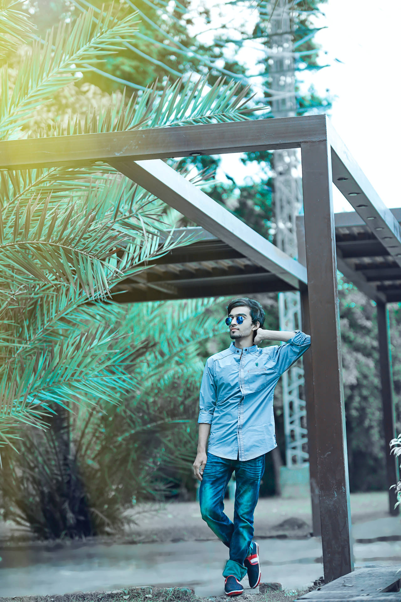 Male Model With Nature Background