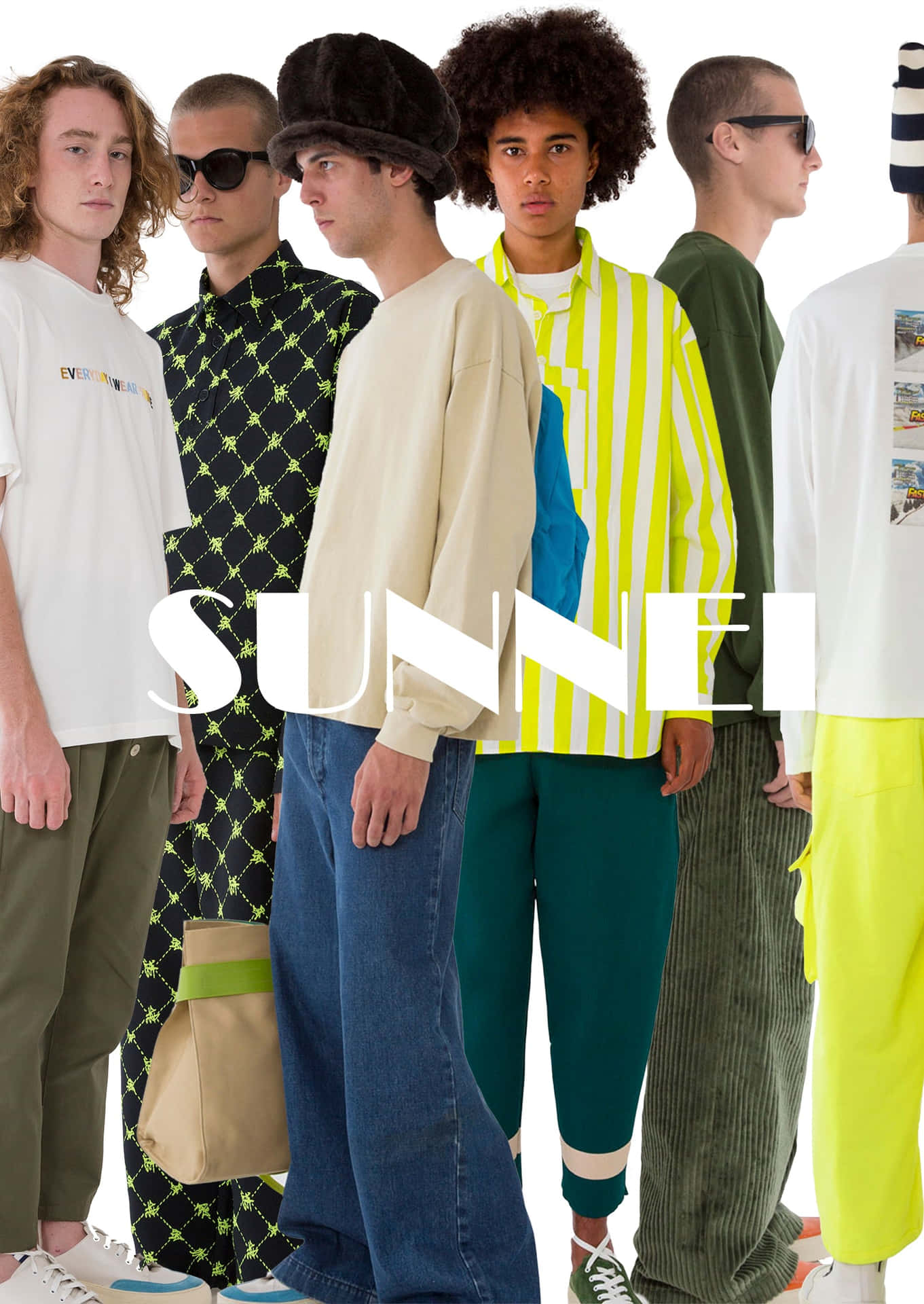 Male Models With Sunnei Logo