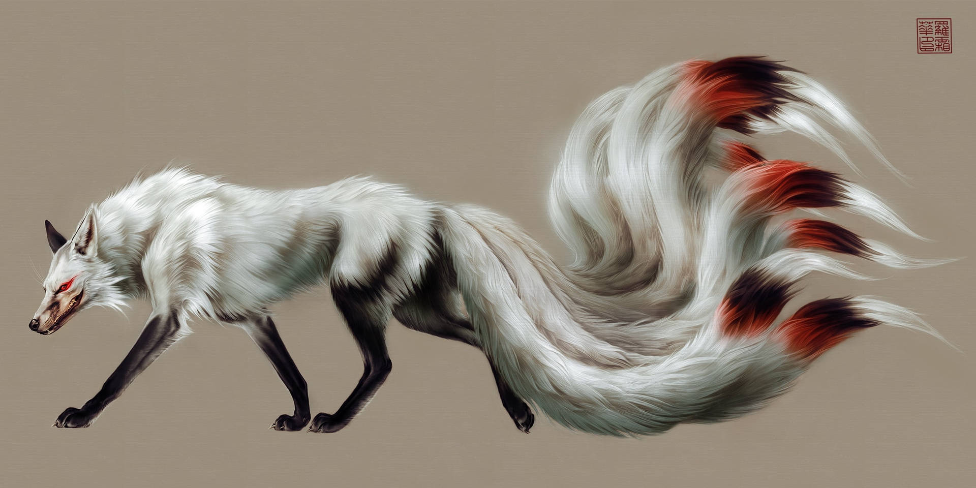 Male Nine Tailed Fox