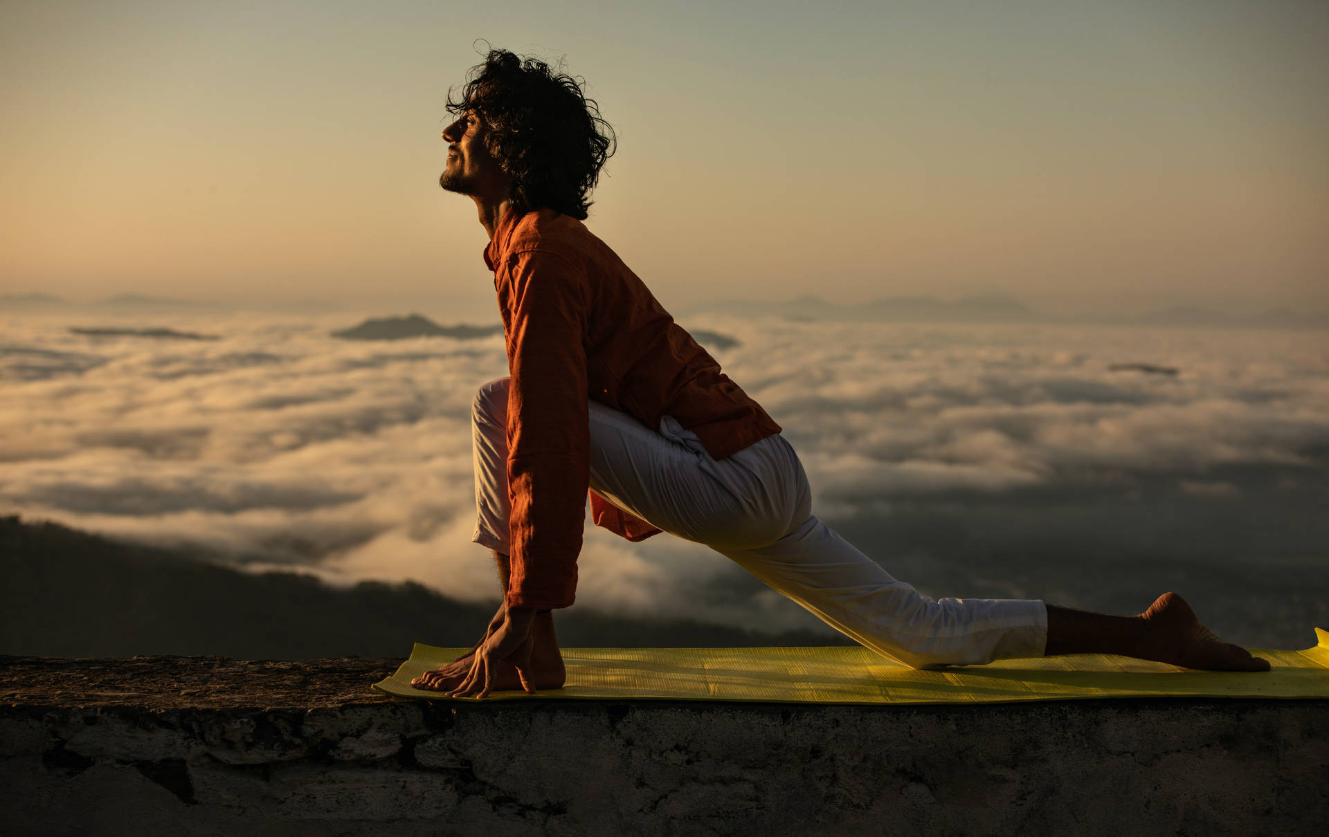 Male Pose Yoga Background