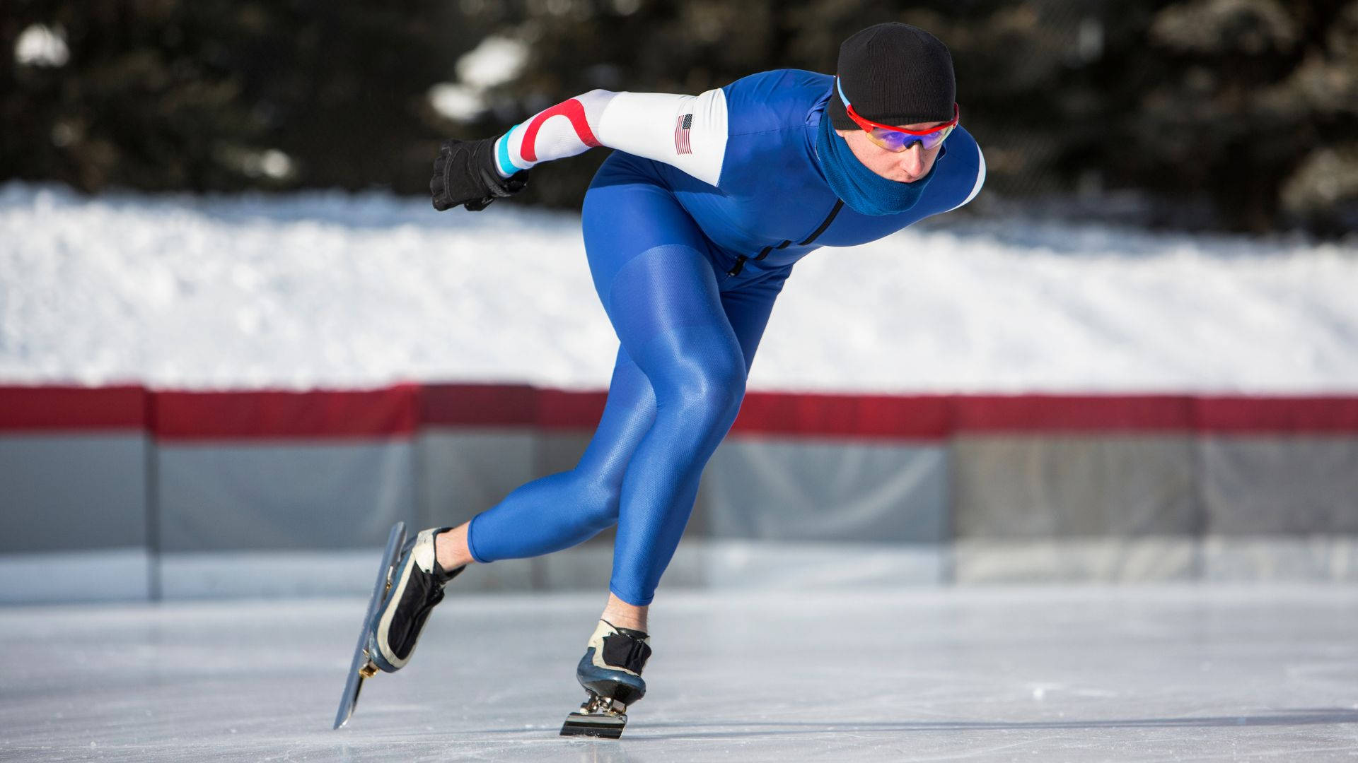 Male Speed Skating Skater Background