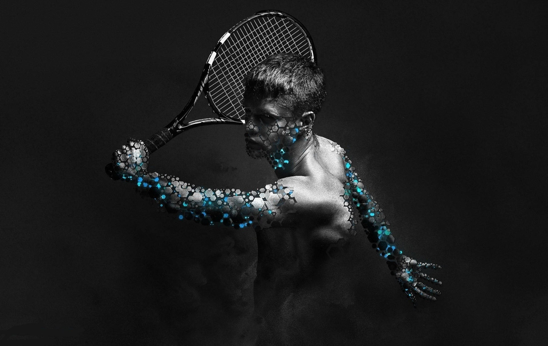 Male Tennis Player Background