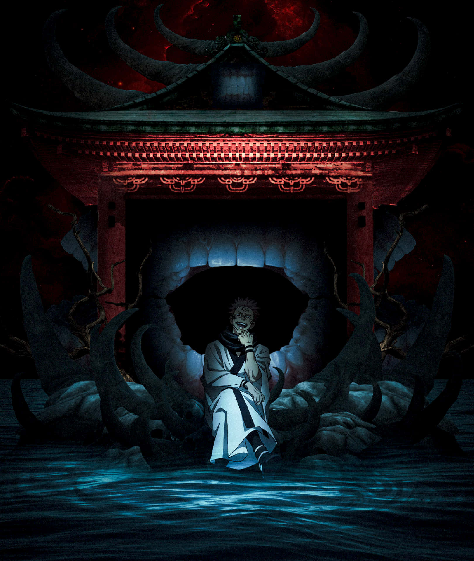 Malevolent Man Resting Chin [wallpaper]