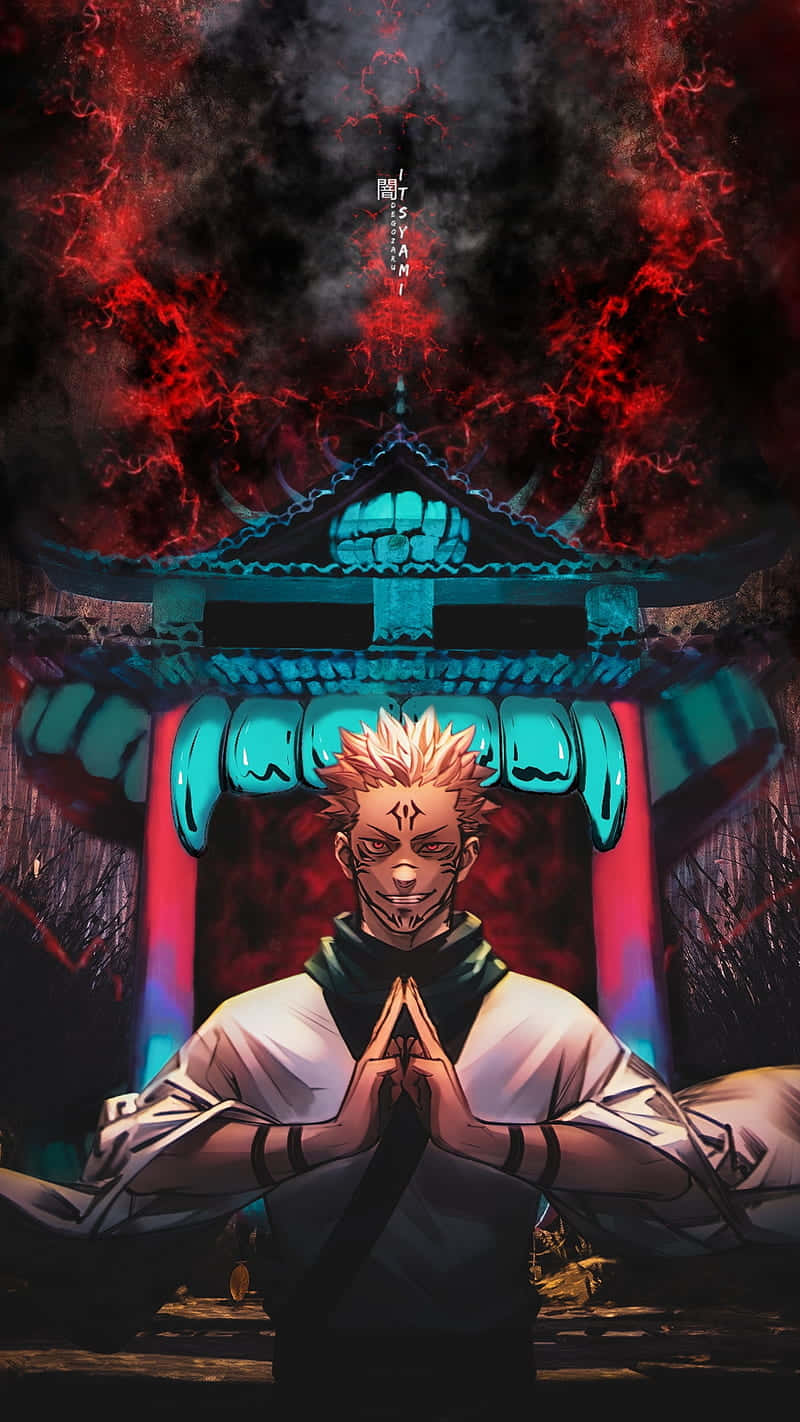 Malevolent Man With Red Smoke [wallpaper]