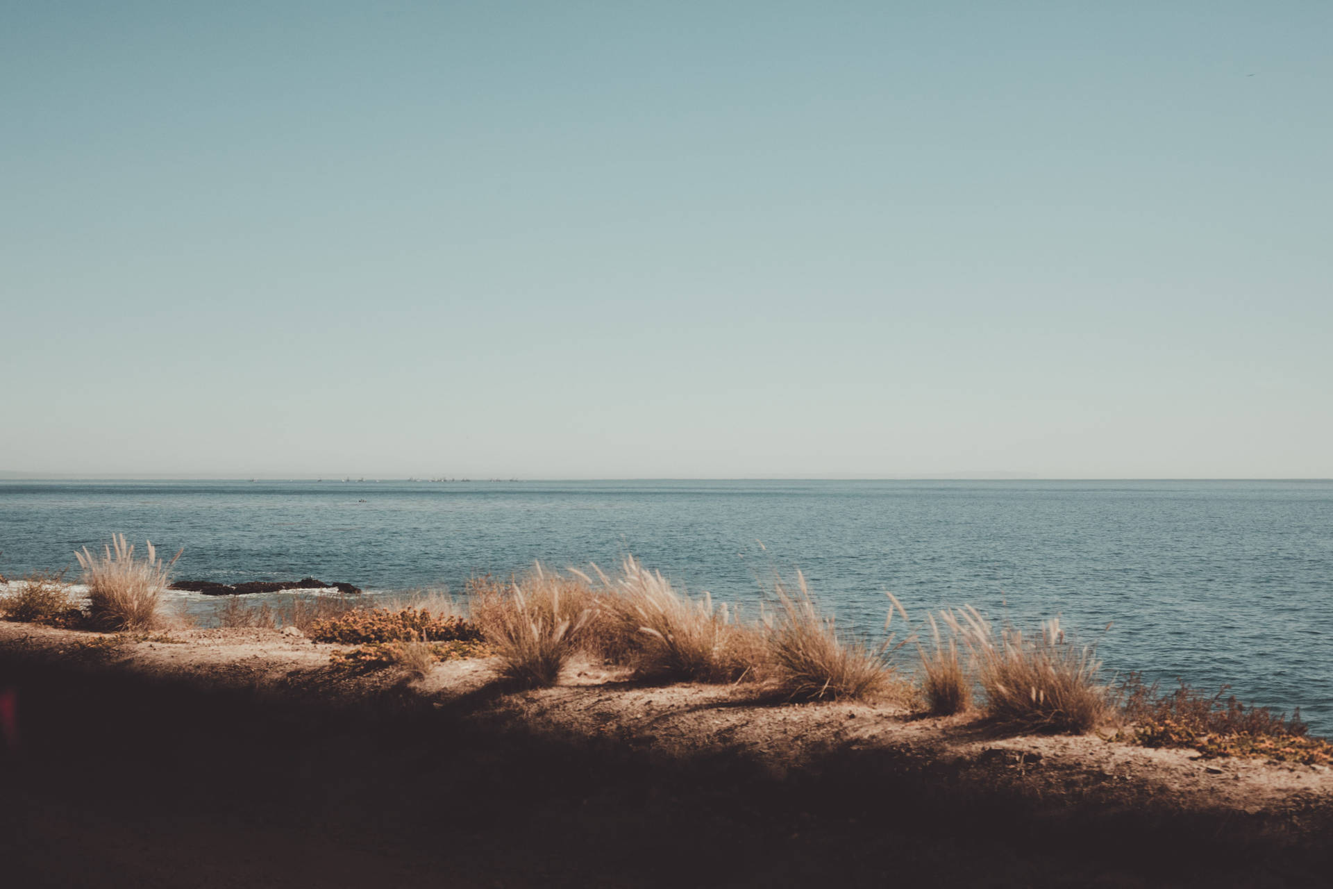 Malibu Beach Vintage Aesthetic Desktop Background