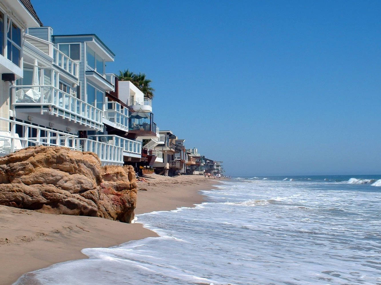 Malibu California Beach House Background