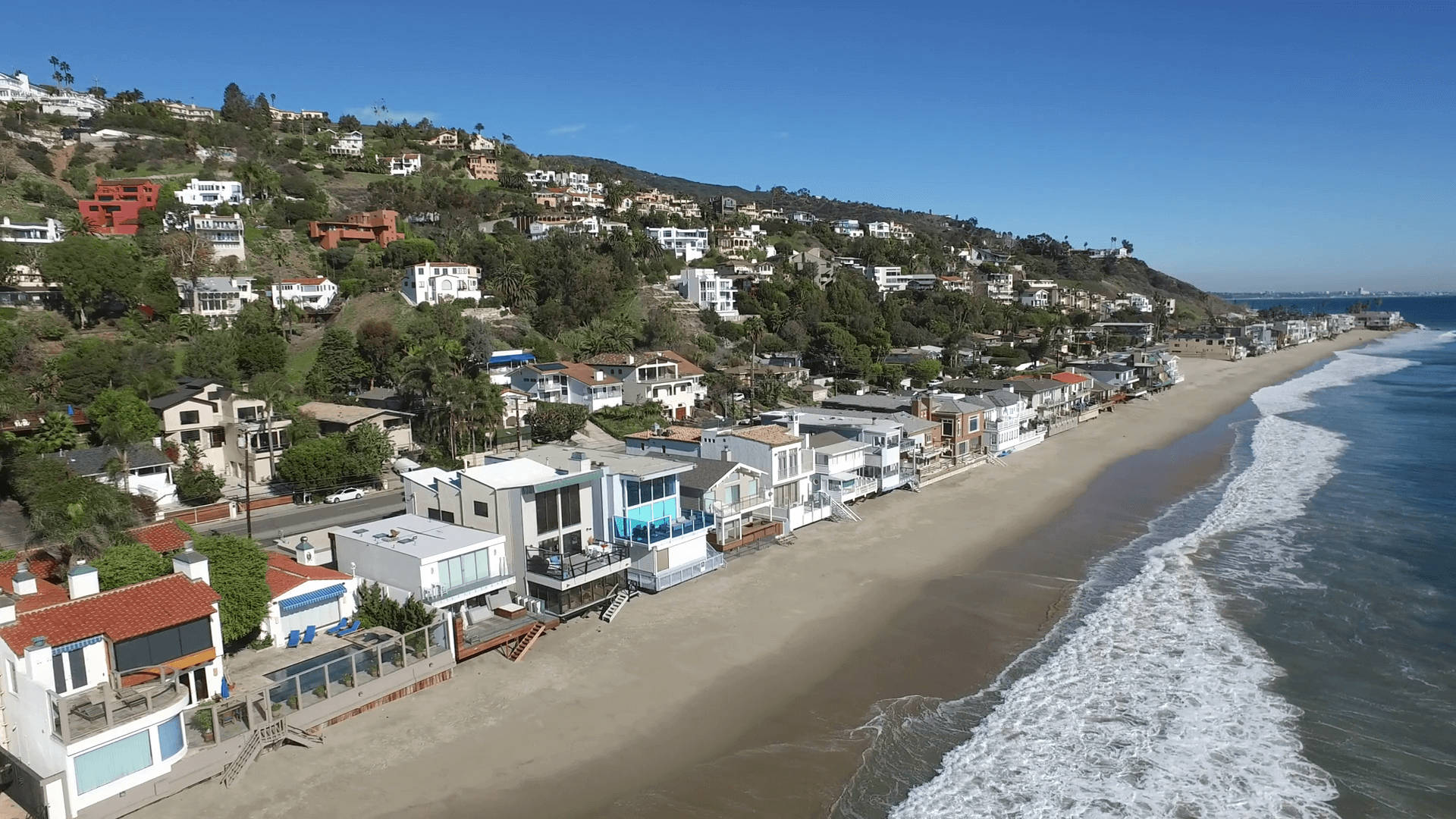 Malibu California Houses Background