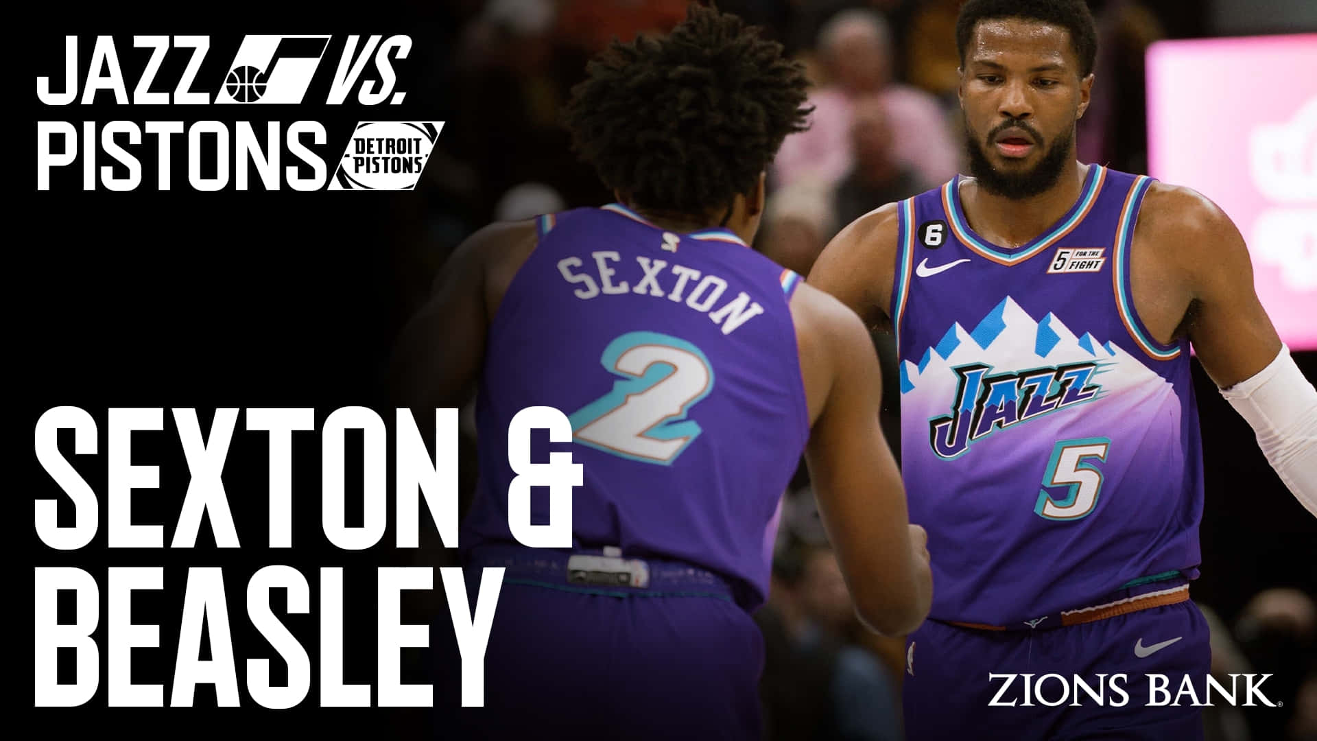 Malik Beasley And Collin Sexton Poster Background