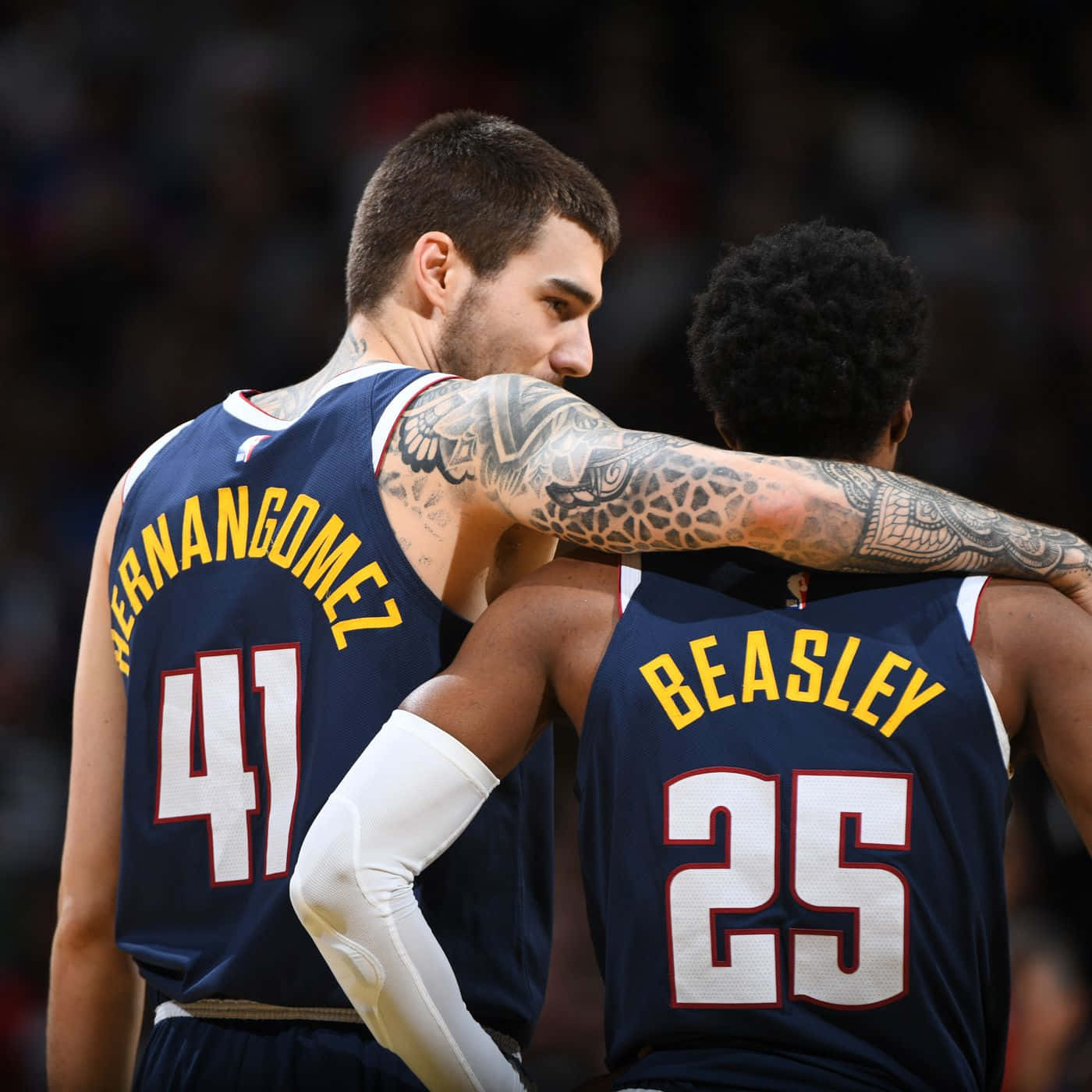 Malik Beasley And Juancho Hernangomez Background
