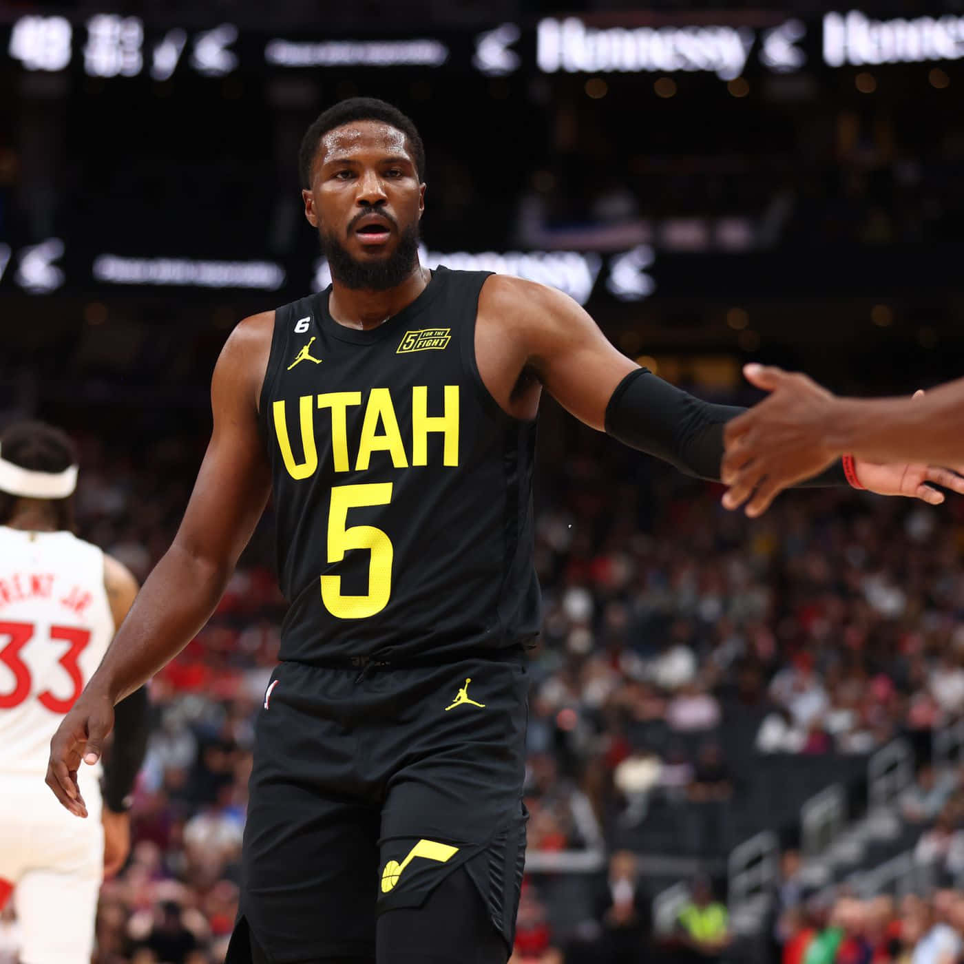Malik Beasley Utah Jazz Against New York Knicks Background